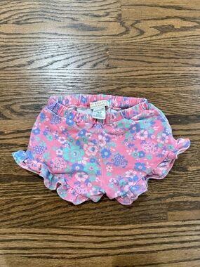 TBBC 18-24mo Girl’s Shelby Anne Pink Floral Ruffle Shorts